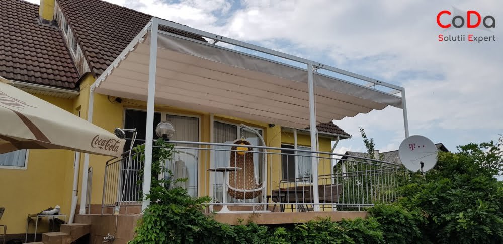 Pergola retractabila cu snur rezidentiala cluj dej
