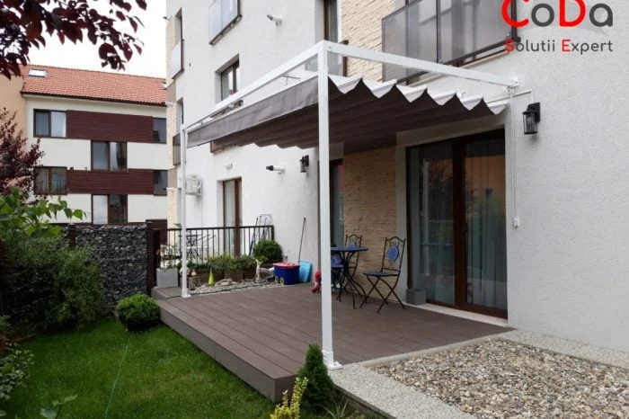 Pergola retractabila actionata manual coda cluj