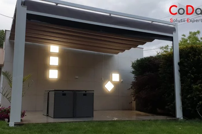 Pergola retractabila aluminiu coda cluj