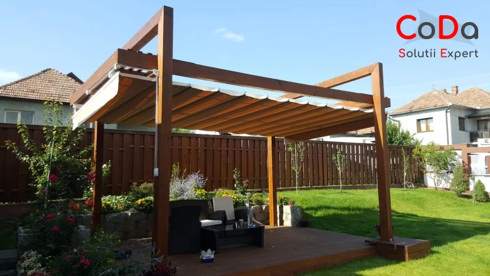Pergola retractabila manual coda cluj Pergola retractabila manual coda cluj