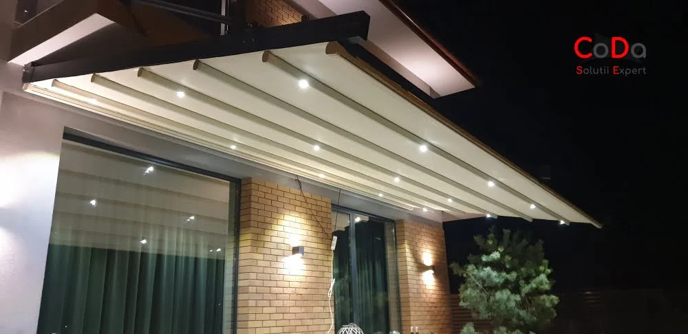 Pergosystem retractabil cu leduri coda cluj