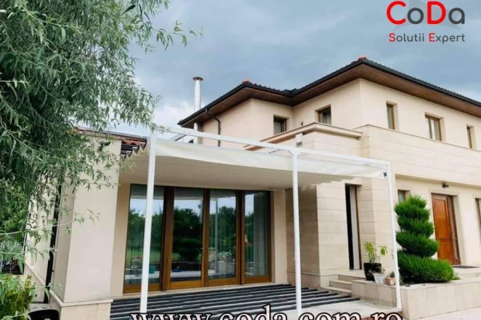 Pergola cu falduri retractabila coda cluj