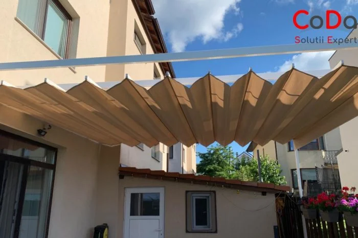 Pergola retractabila cu falduri coda 3