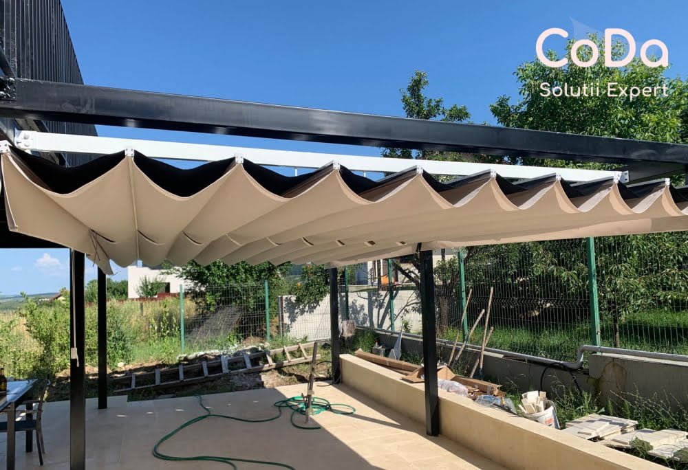Pergola retractabila dublu fald coda cluj