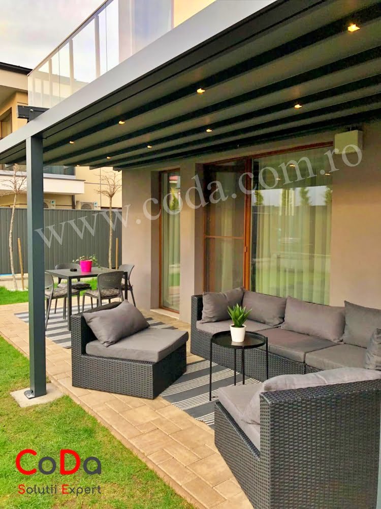 Pergola retractabila cu spot led coda cluj
