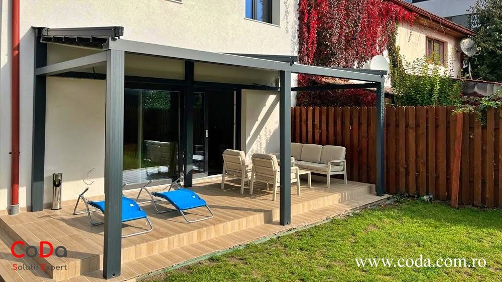Pergola retractabila all season led CoDa Cluj
