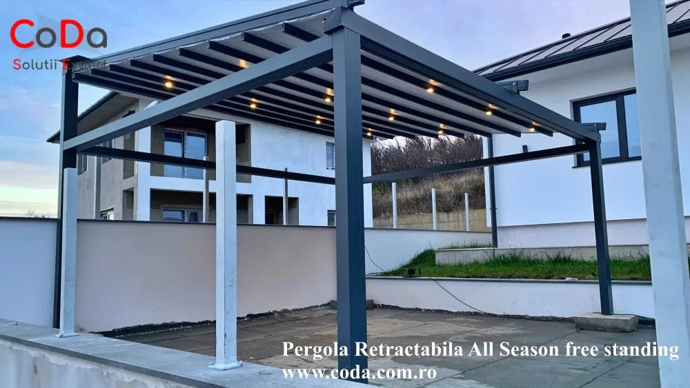 Pergola retractabila all season pvc coda cluj