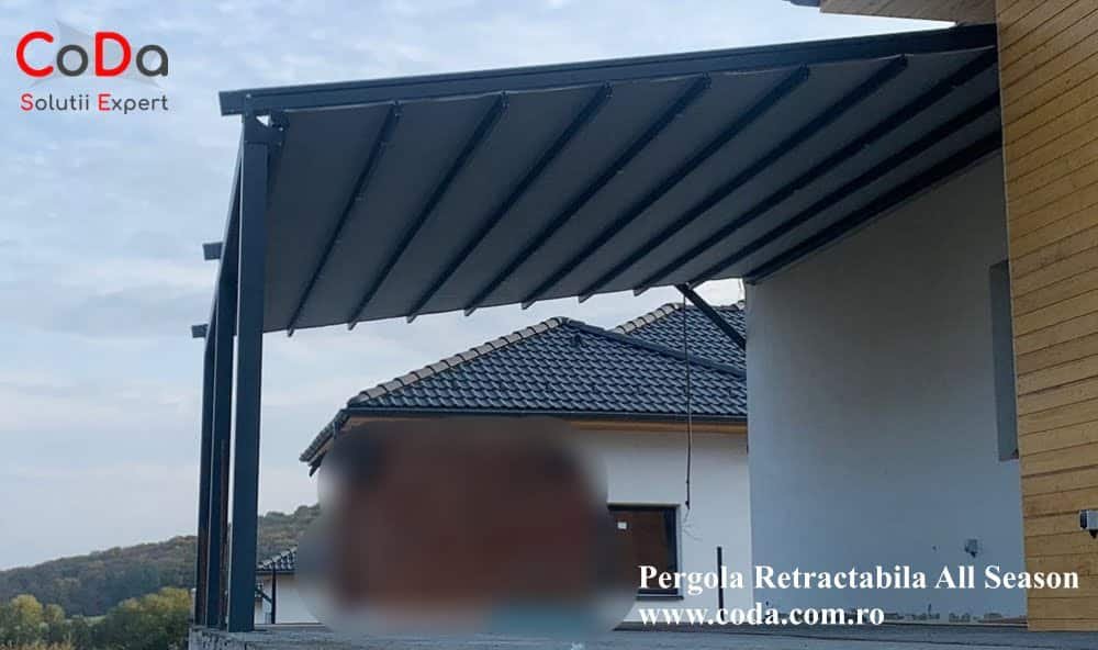 Pergola retractabila membrana pvc coda cluj 2 - CoDa Solutii Expert