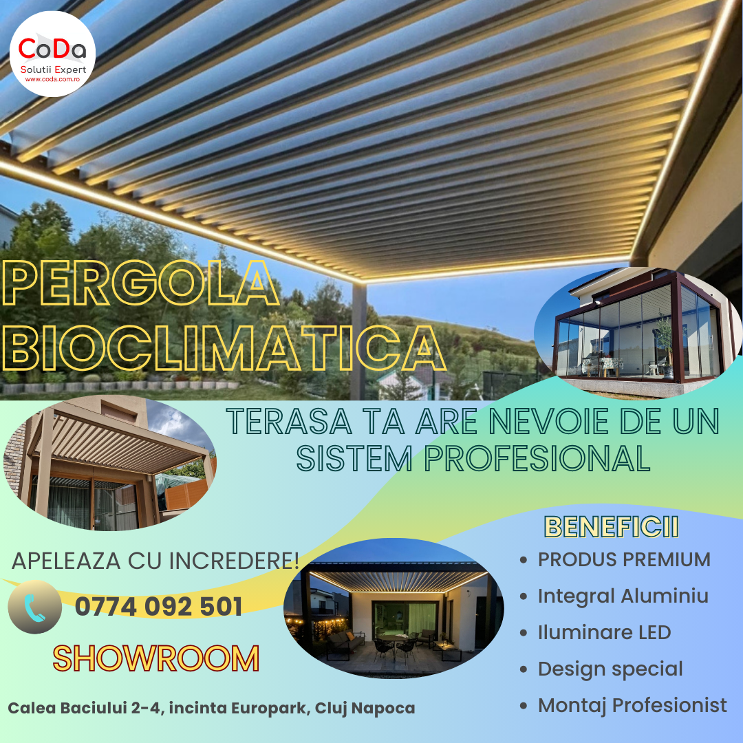 Pergola Bioclimatica CoDa Cluj Pergola Bioclimatica CoDa Cluj