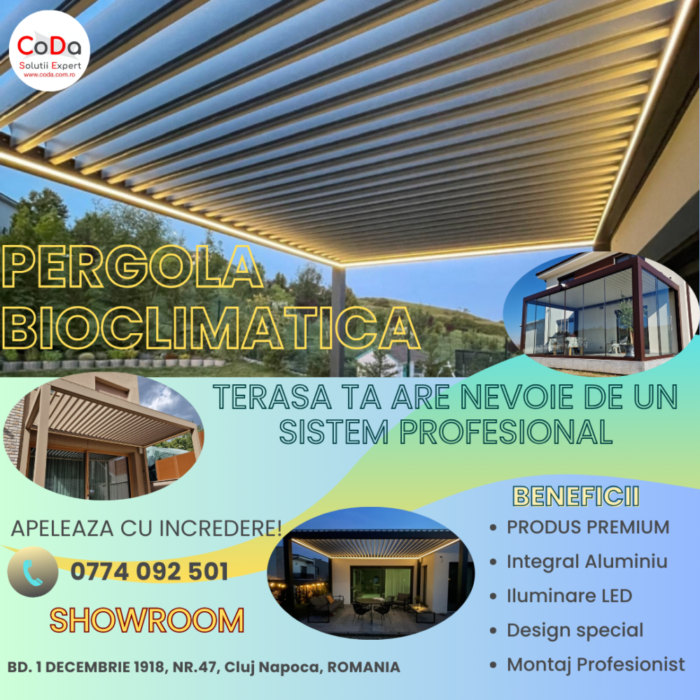 Pergola Bioclimatica CoDa Cluj